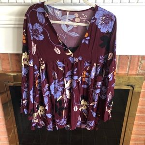 Free people long sleeve blouse